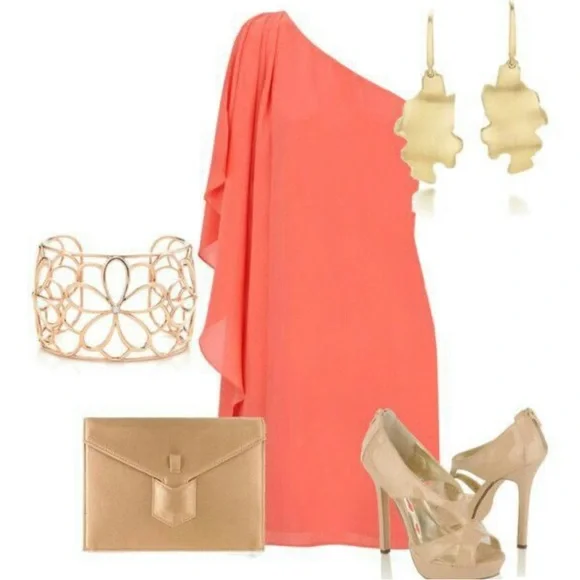 One shoulder jersey dress - Picture 5 of 13